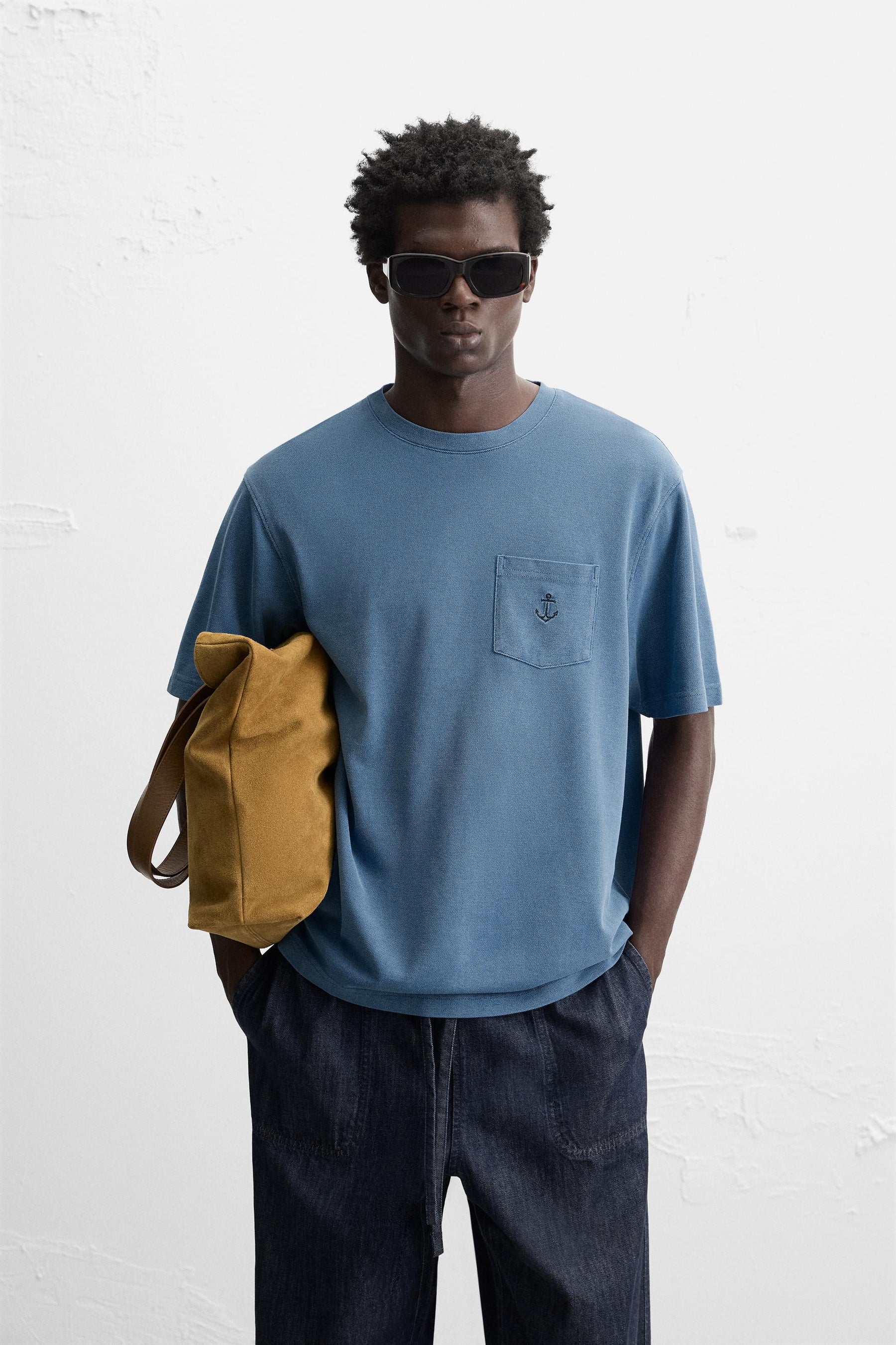 EMBROIDERED PIQUÉ T-SHIRT - Image 2