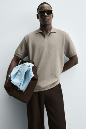 TEXTURED REGULAR FIT POLO SHIRT - Image 6