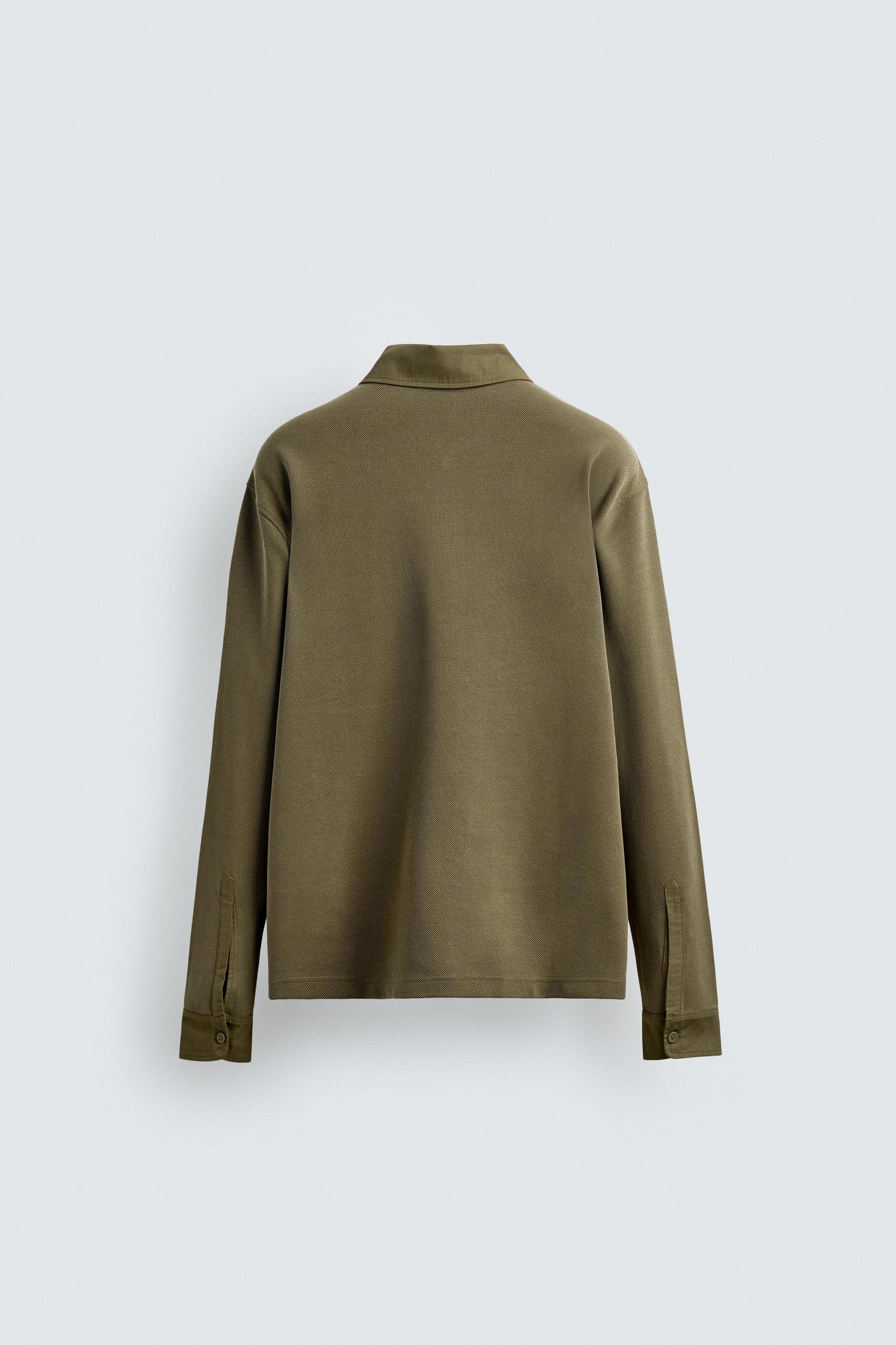 WASHED PIQUÉ TEXTURED POLO SHIRT - Image 7