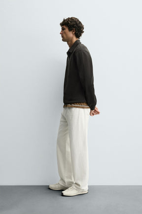 INTERLOCK POLO SWEATSHIRT WITH ZIP - Image 4