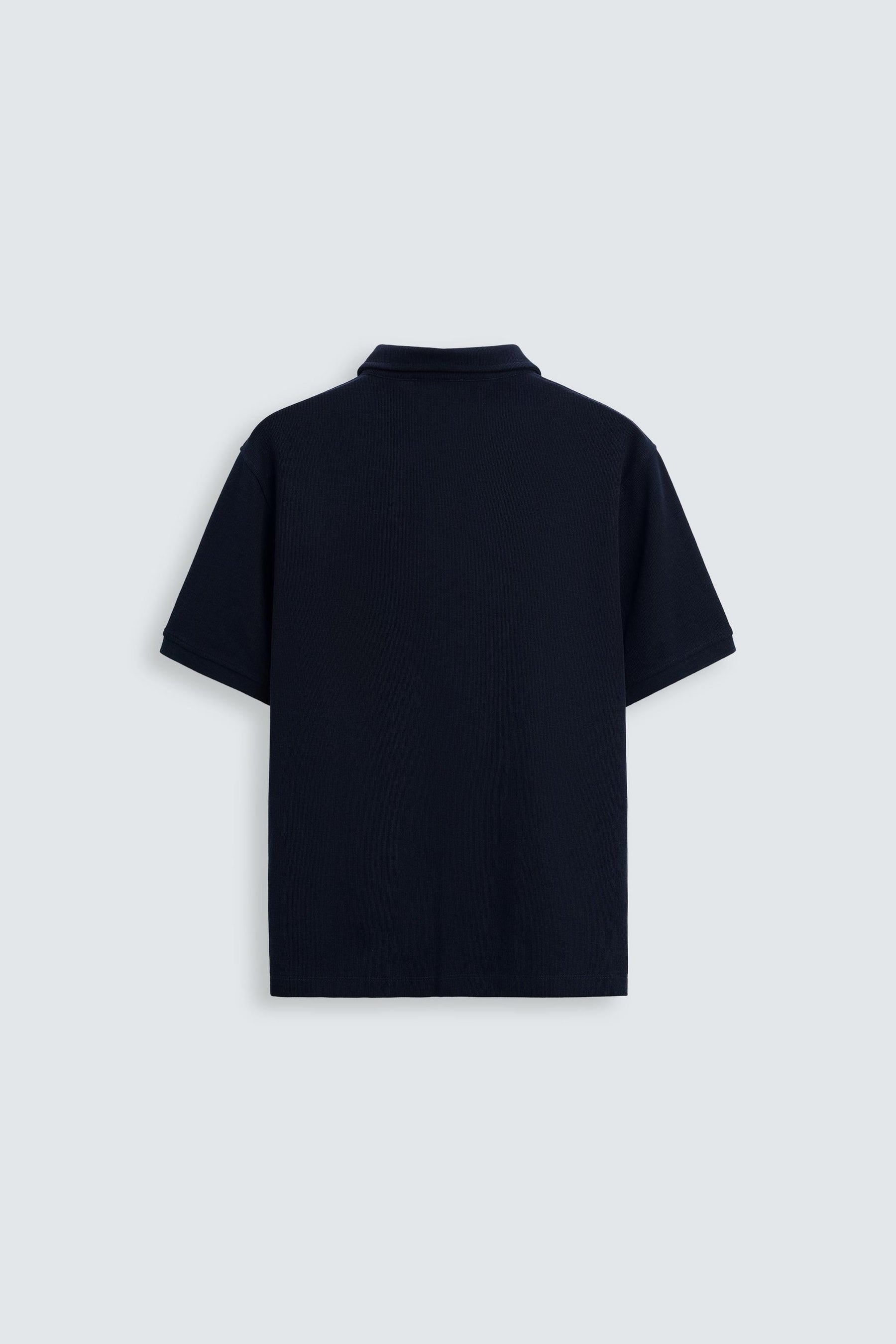 BASIC TEXTURED POLO SHIRT - Image 6