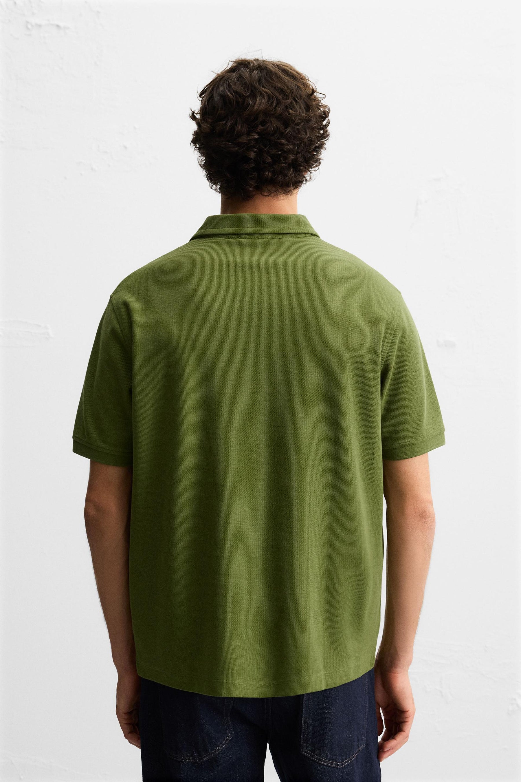 Textured Knit Polo