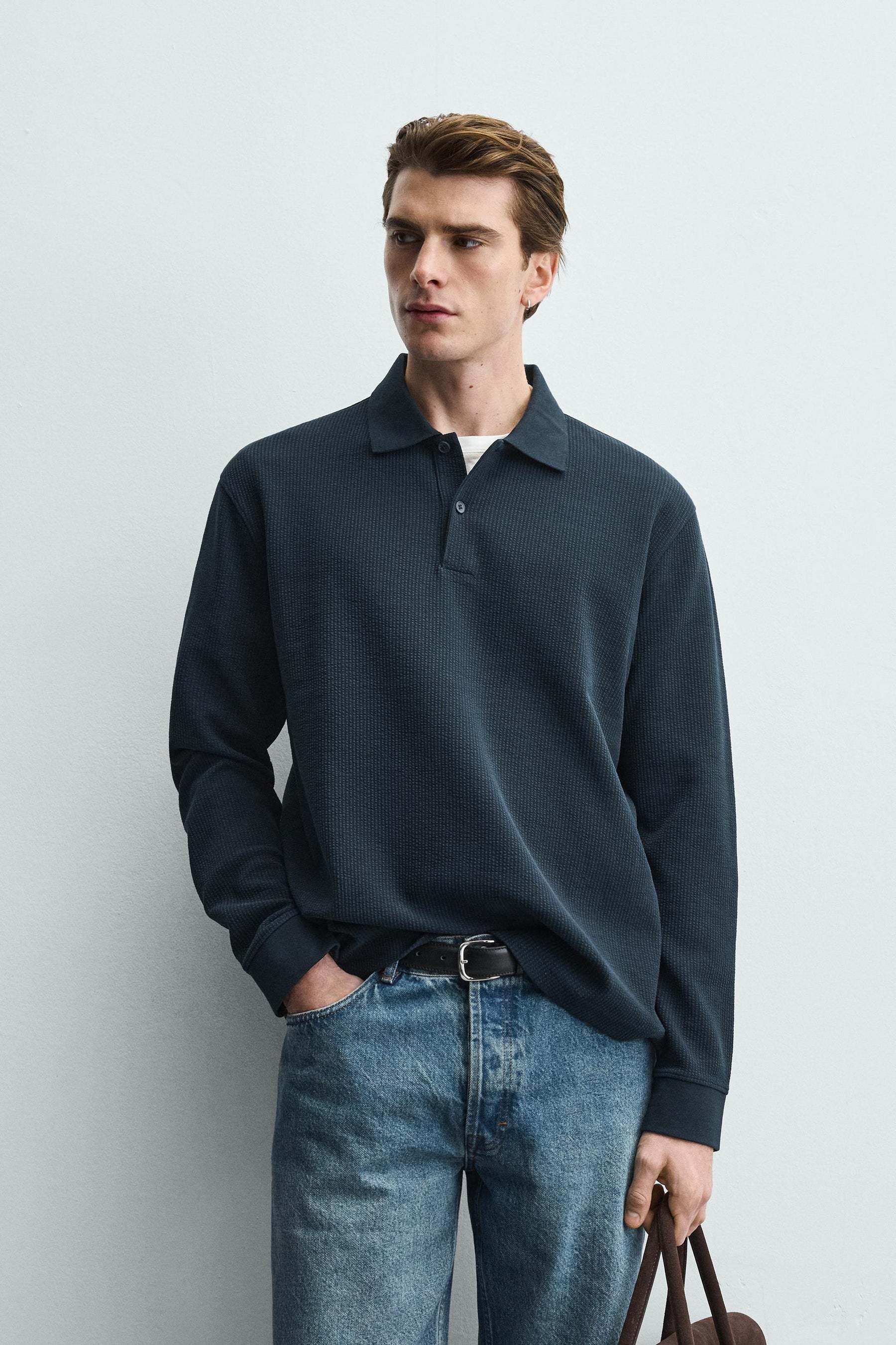 Striped Texture Polo