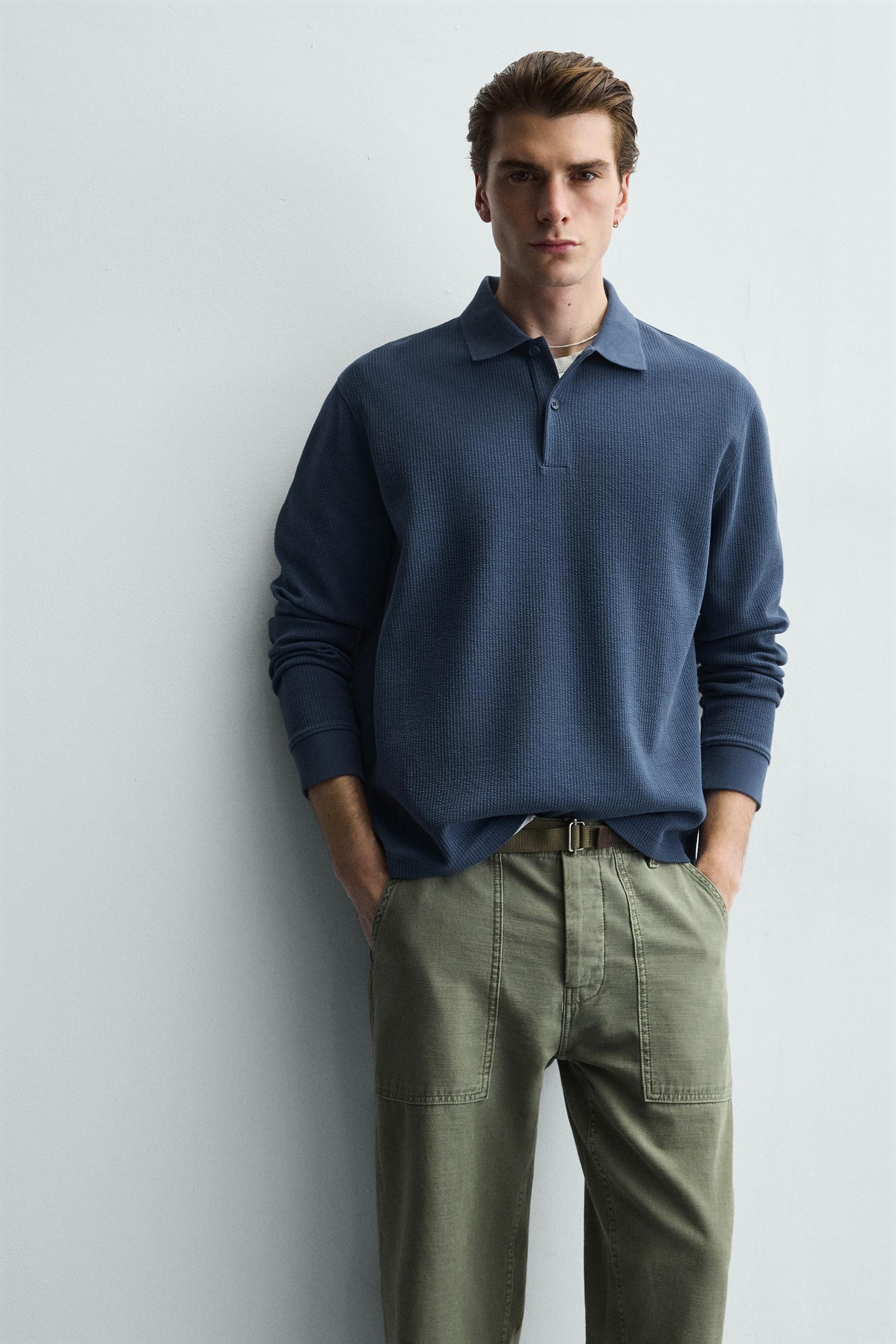 Striped Texture Polo