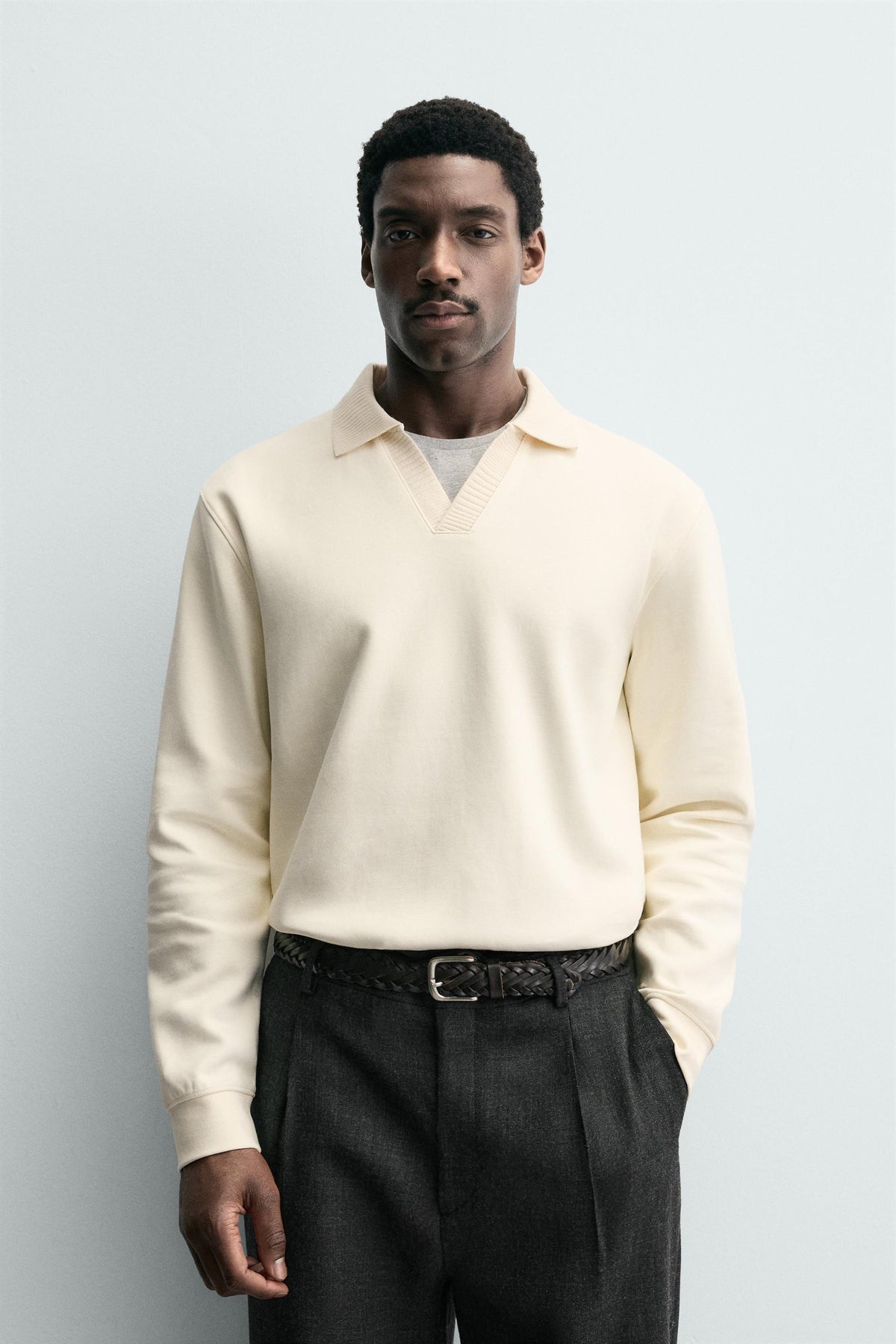 INTERLOCK POLO SWEATSHIRT - Image 2