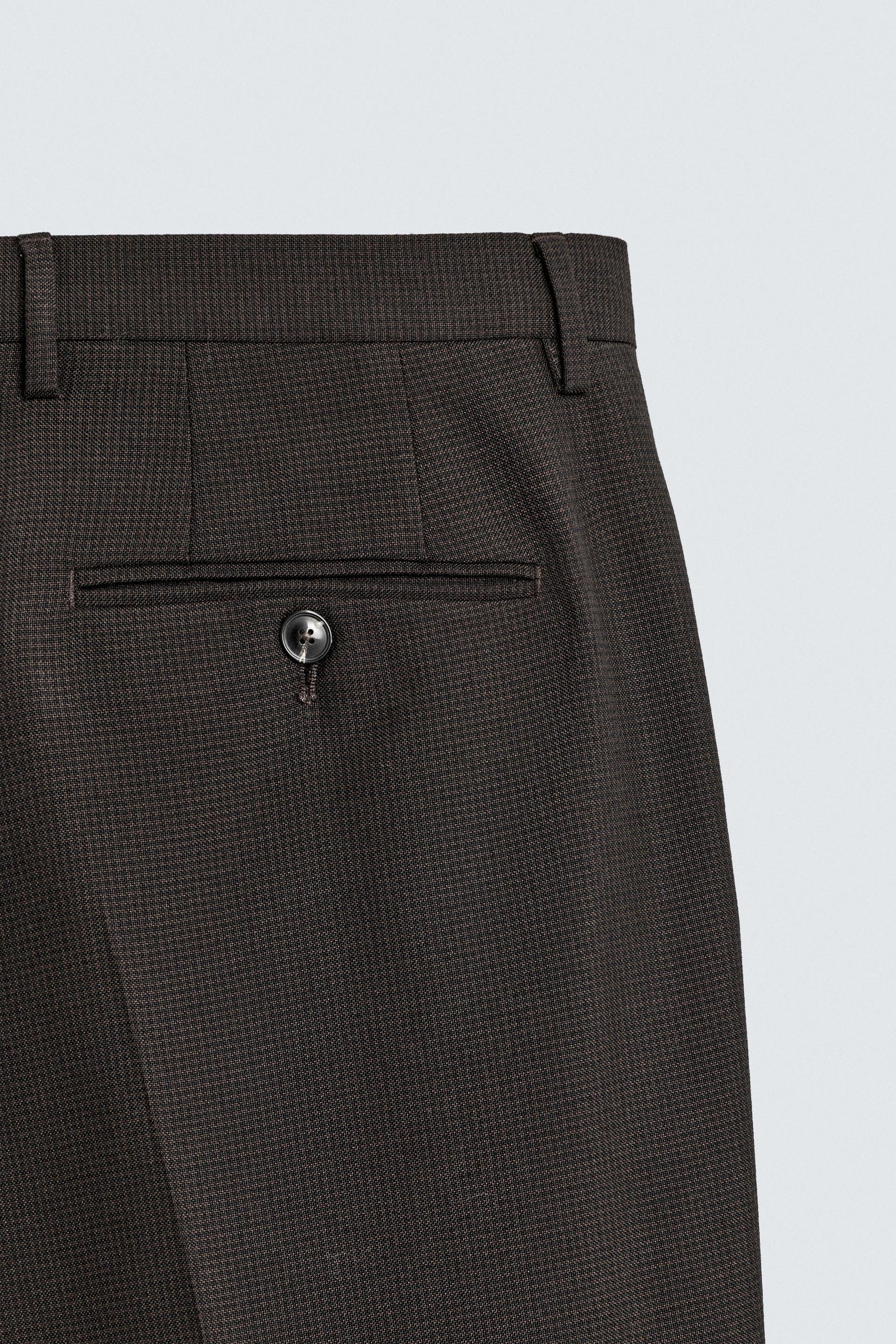 Houndstooth Pattern Trousers