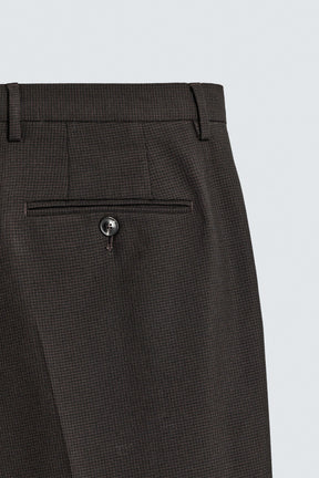 Houndstooth Pattern Trousers