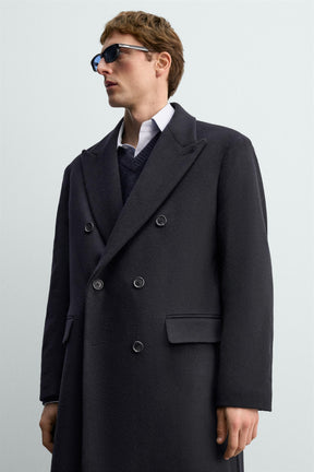 Double-Breasted Wool Coat