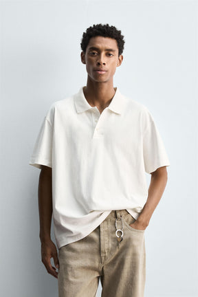 WASHED REGULAR FIT POLO SHIRT - Image 2