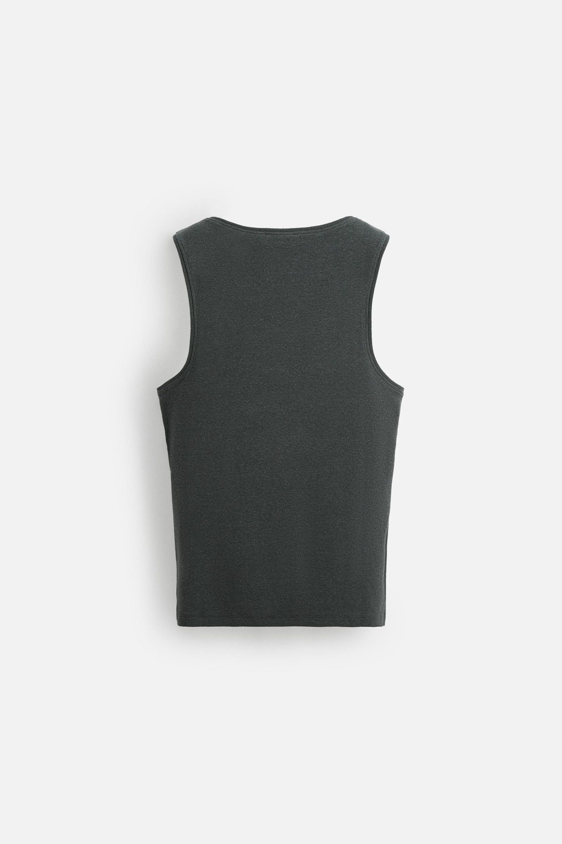 COTTON - HEMP RIBBED TANK TOP - Image 8