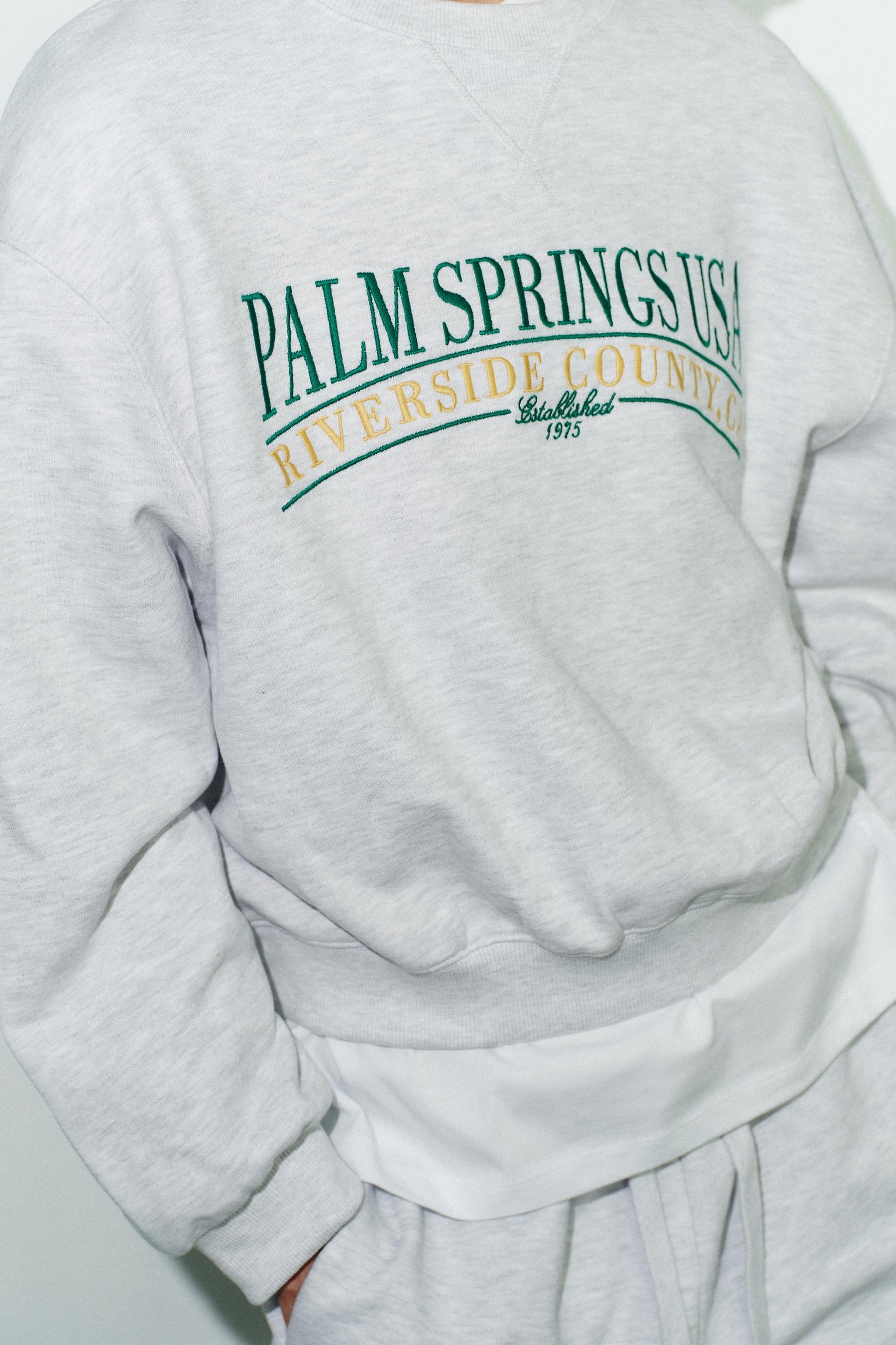 Sweatshirt aus Baumwolle mit Aufdruck