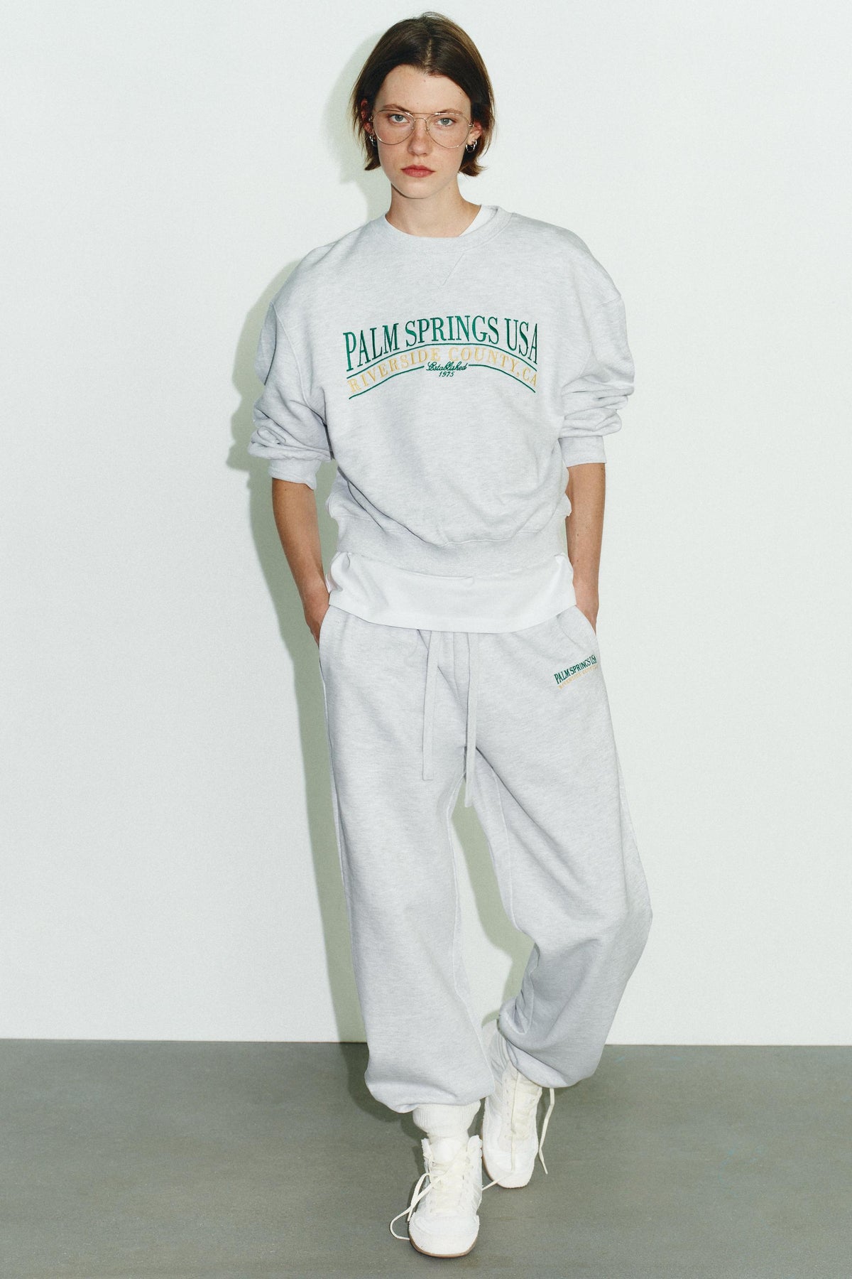 Sweatshirt aus Baumwolle mit Aufdruck