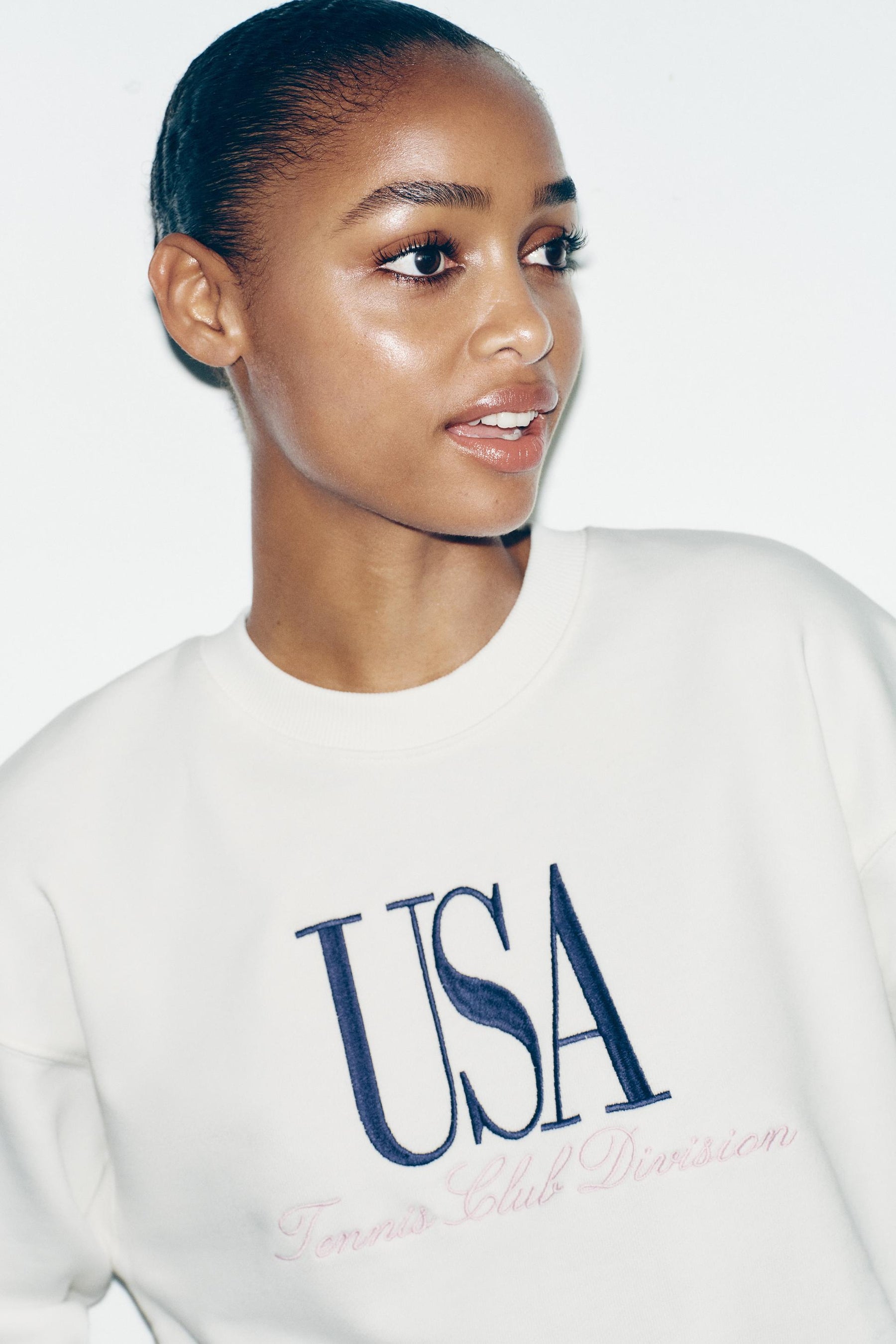 Sweatshirt aus Baumwolle mit Aufdruck