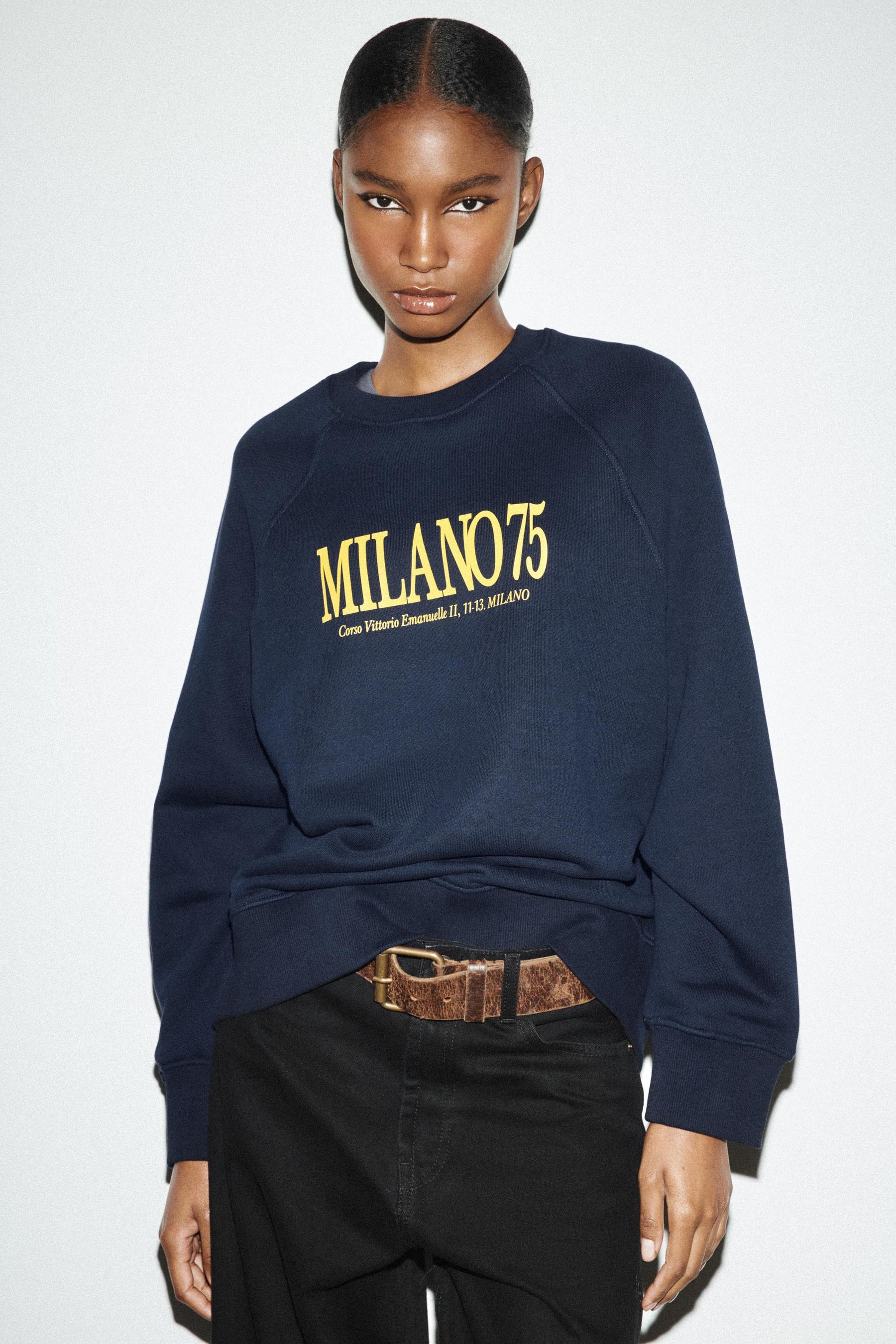 Sweatshirt mit Slogan