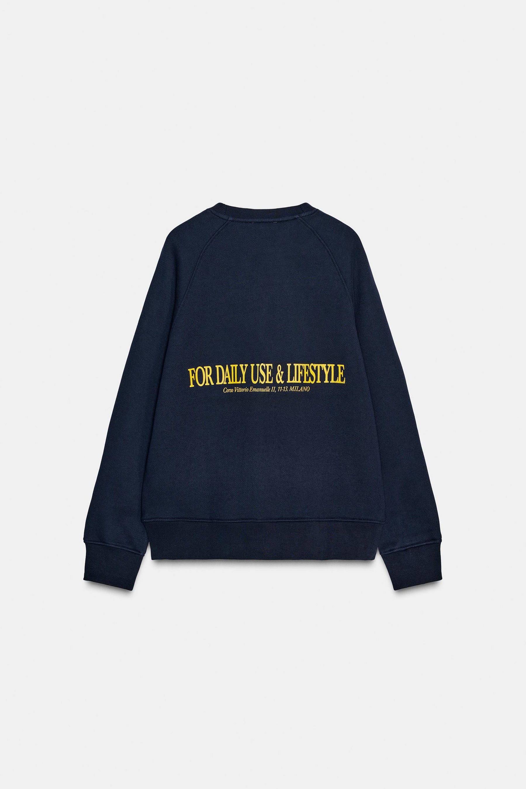 Sweatshirt mit Slogan