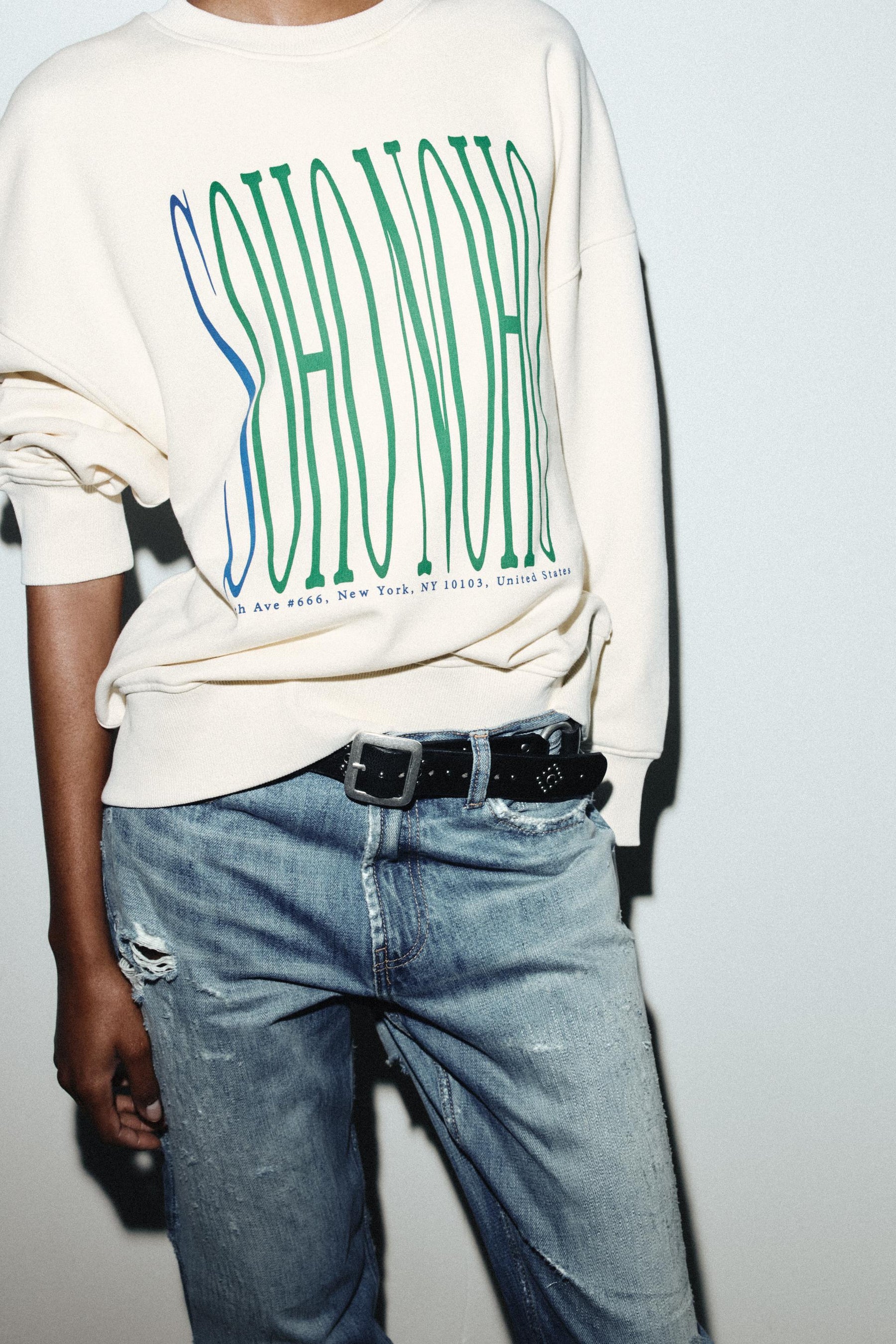 Sweatshirt mit Slogan