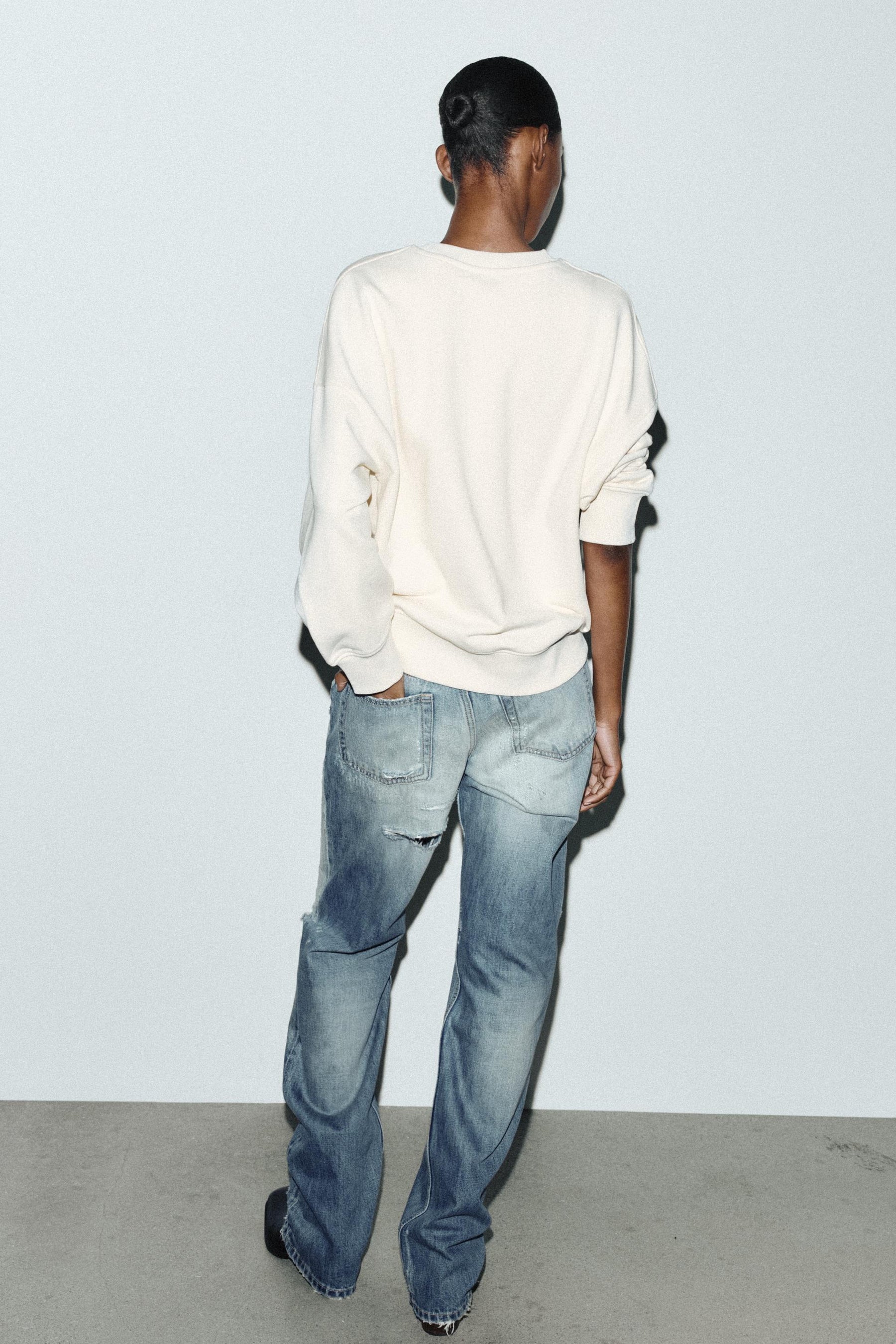 Sweatshirt mit Slogan