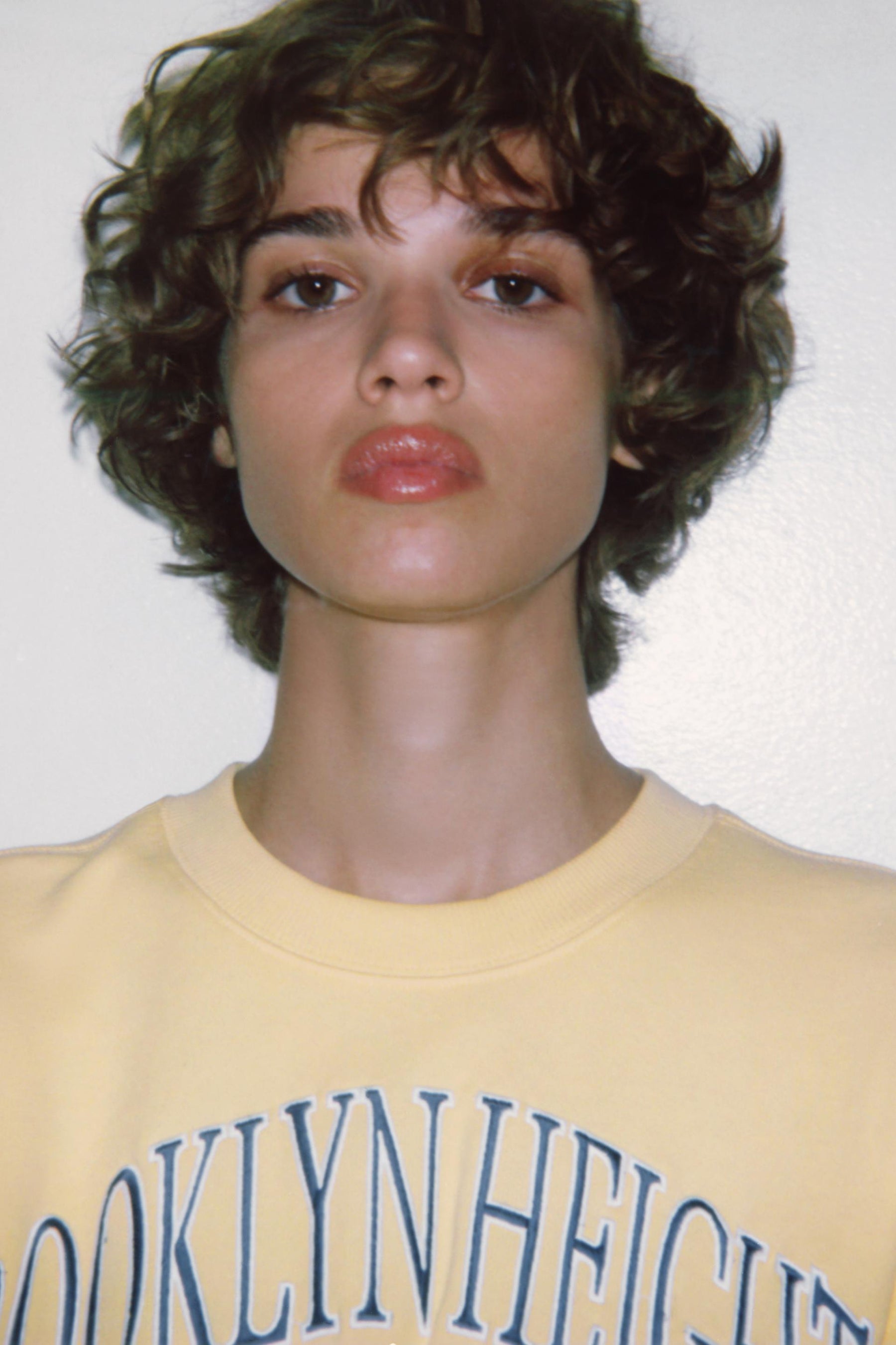 Besticktes Plüsch-Sweatshirt