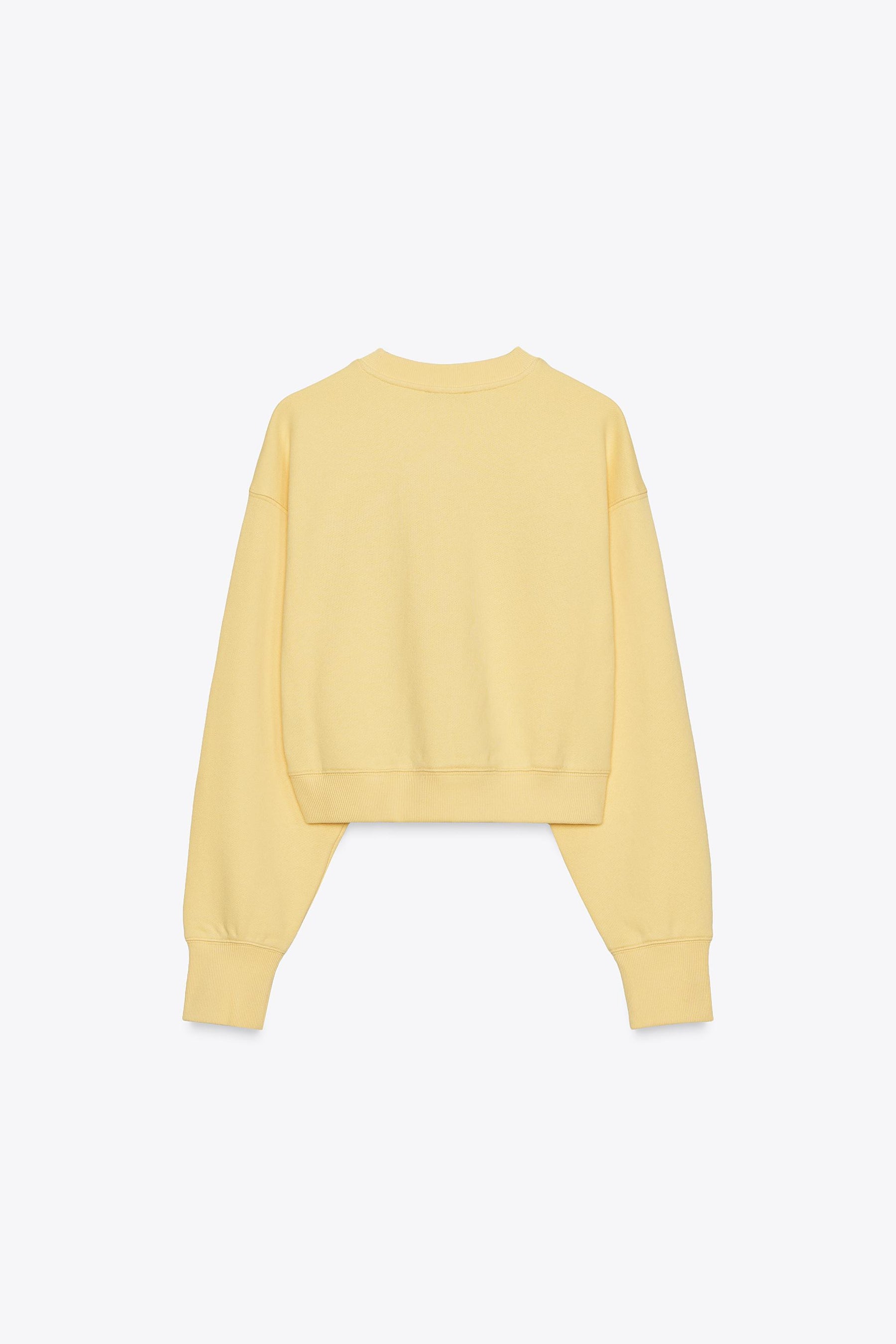 Besticktes Plüsch-Sweatshirt