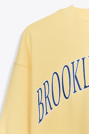 Besticktes Plüsch-Sweatshirt