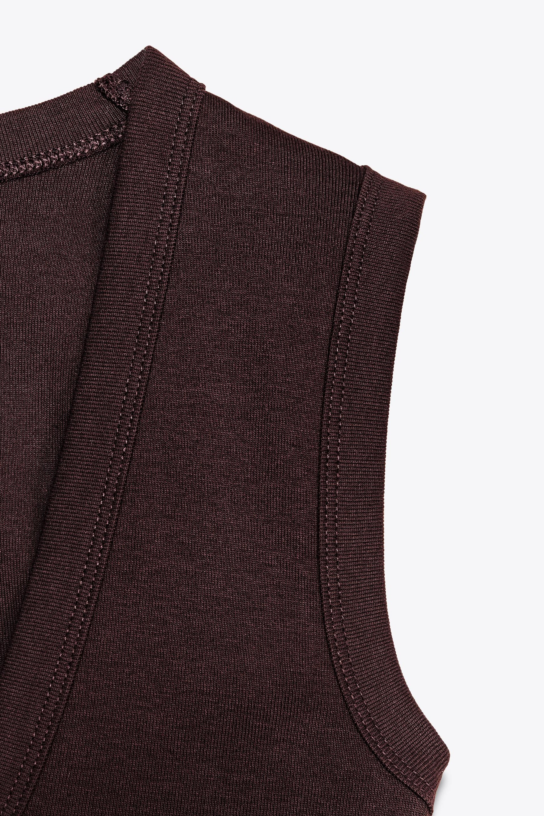 Stricktop mit V-Ausschnitt