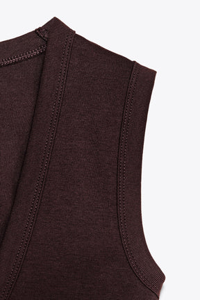 Stricktop mit V-Ausschnitt