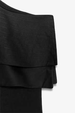 Asymmetrischer Rüschenbody