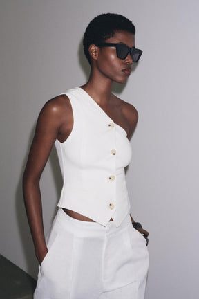 Asymmetrische Interlock-Weste