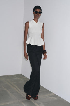 Ärmelloses Peplum-Top