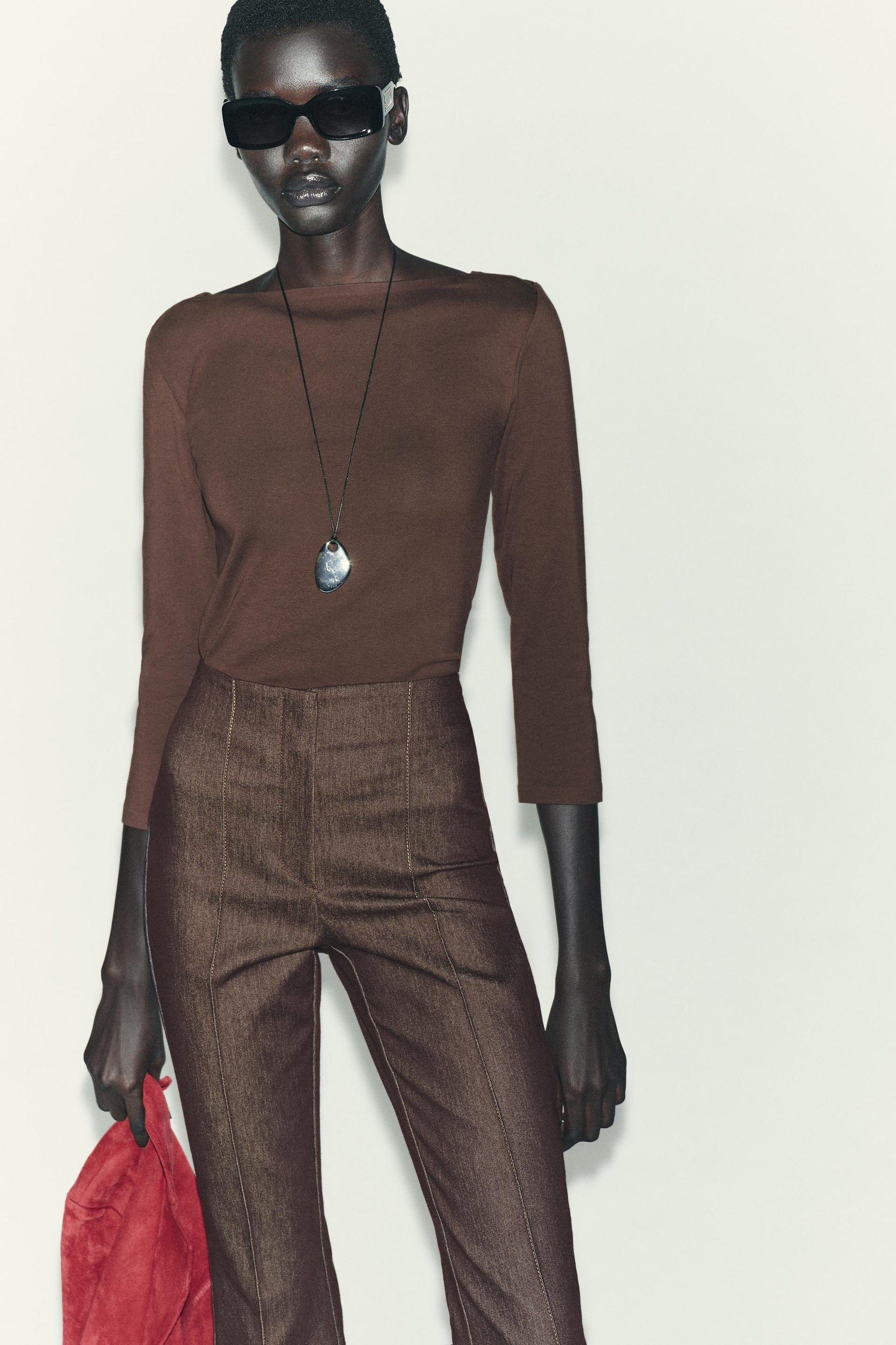 Hemd mit U-Boot-Ausschnitt