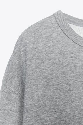 Rippstrick-Sweatshirt