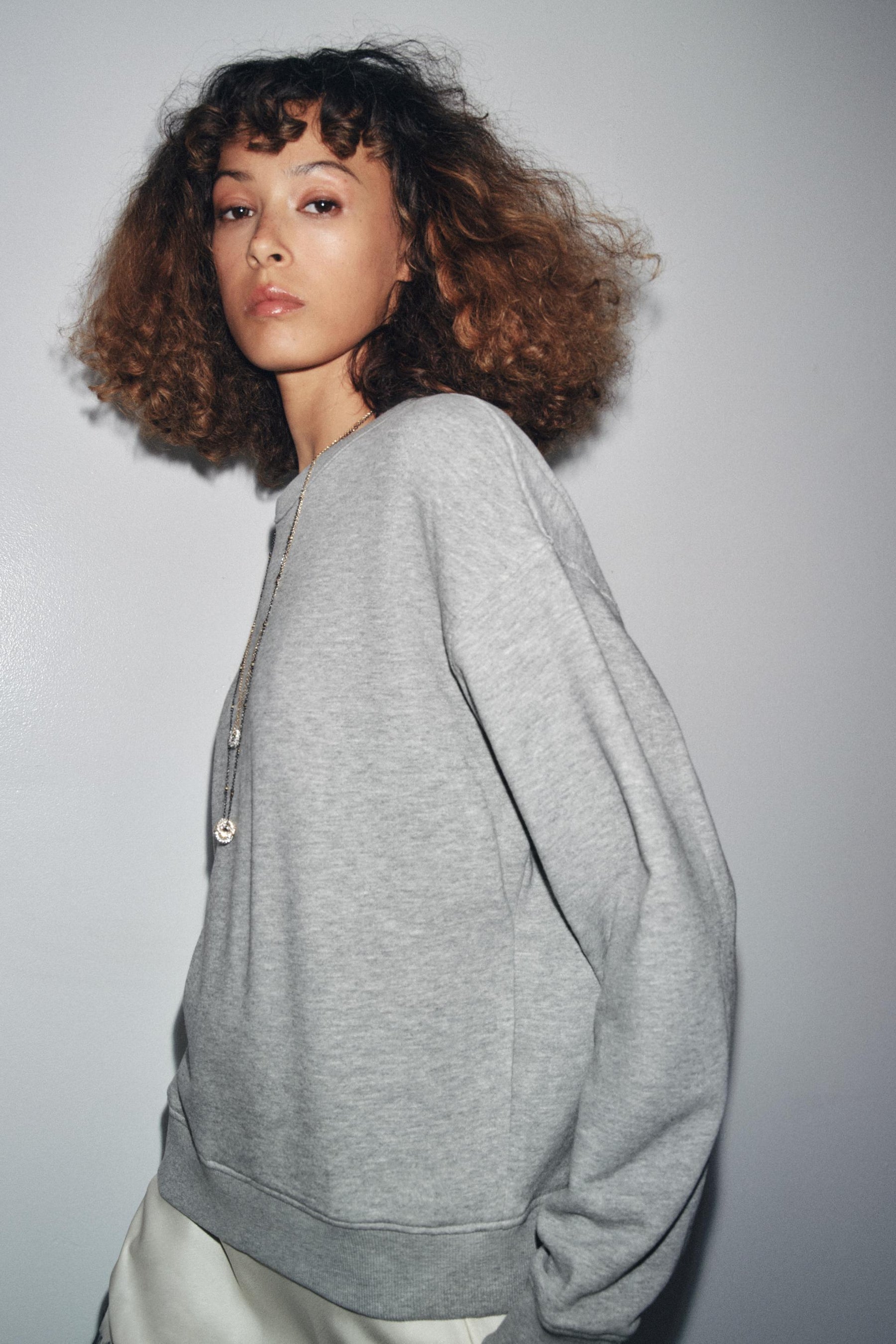 Rippstrick-Sweatshirt