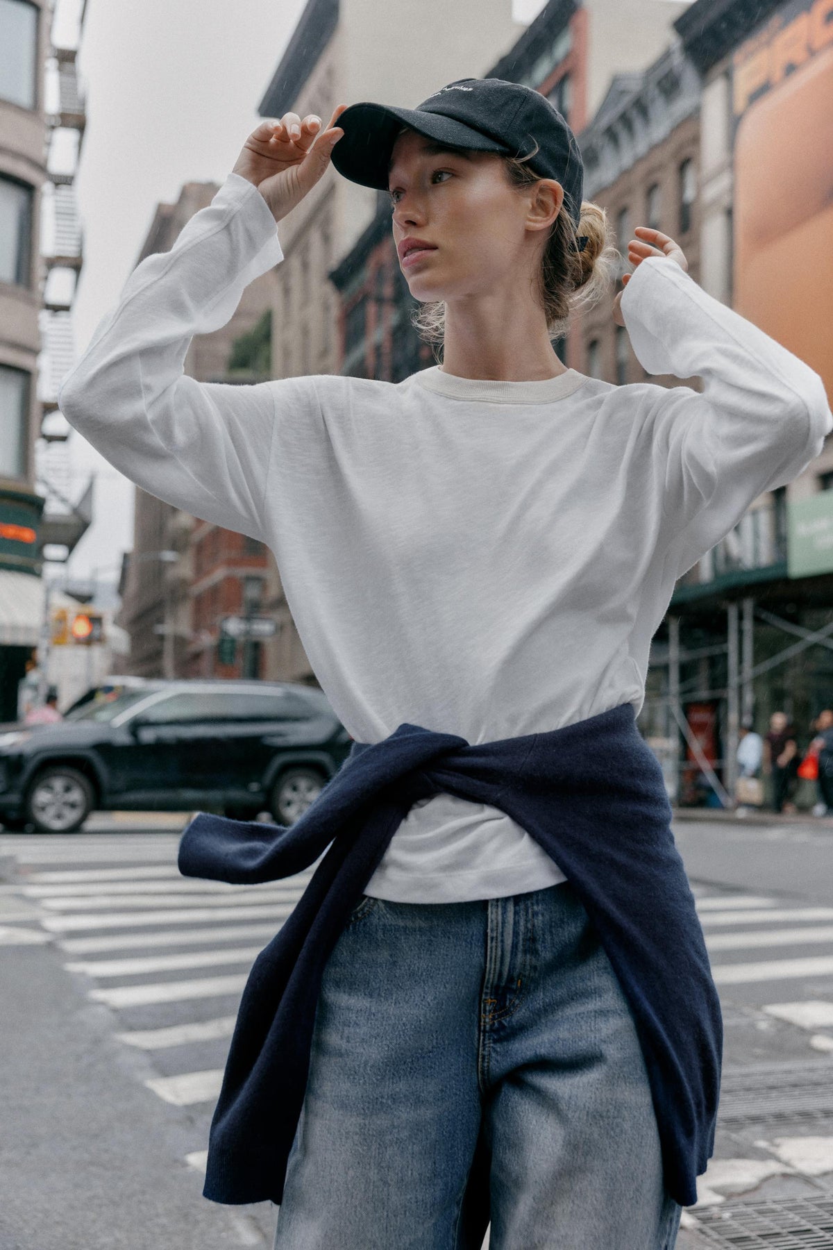 T-Shirt mit Kontrastkragen