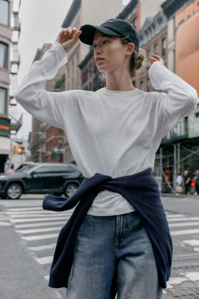 T-Shirt mit Kontrastkragen