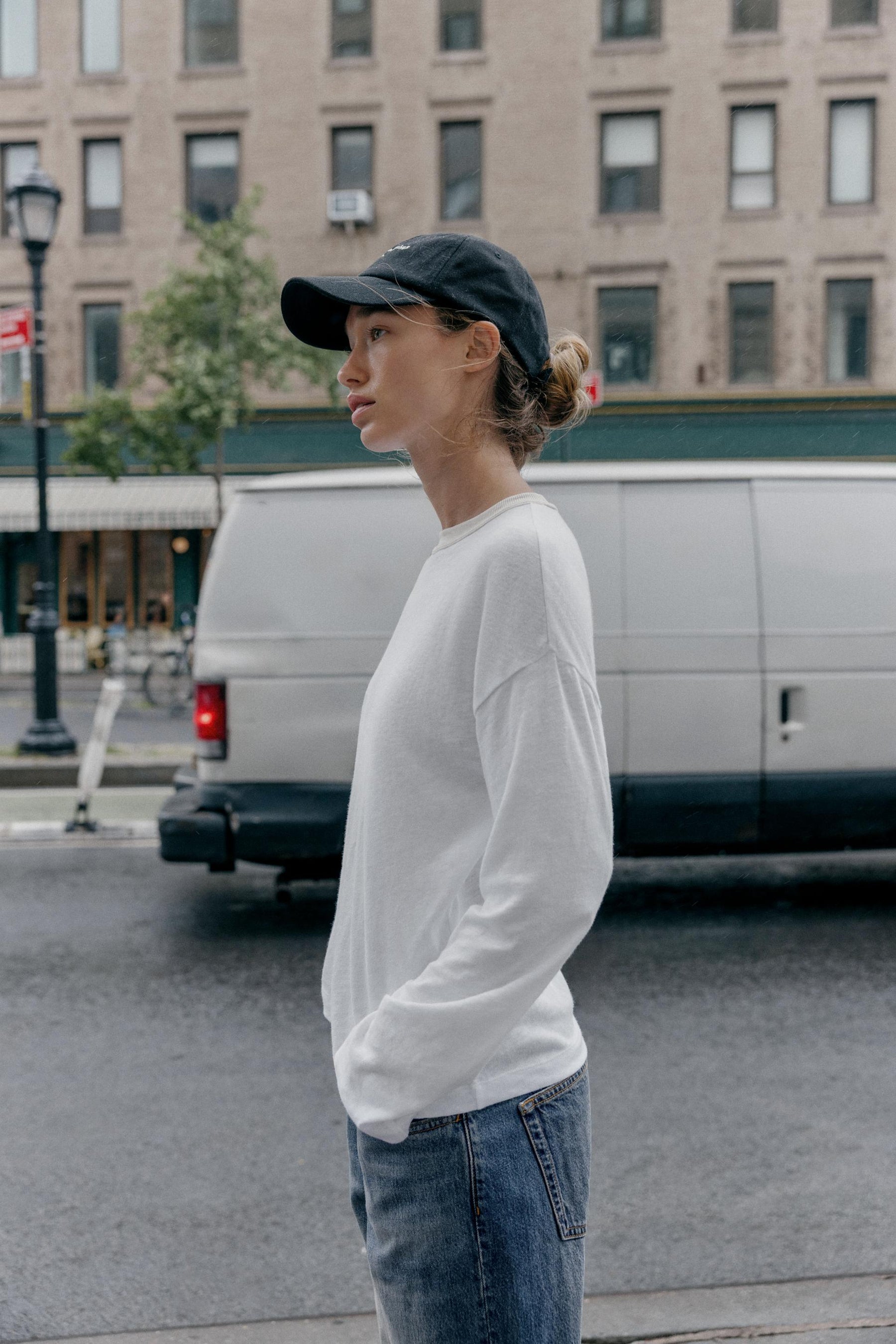 T-Shirt mit Kontrastkragen