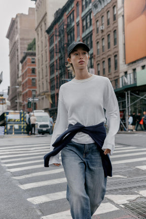 T-Shirt mit Kontrastkragen