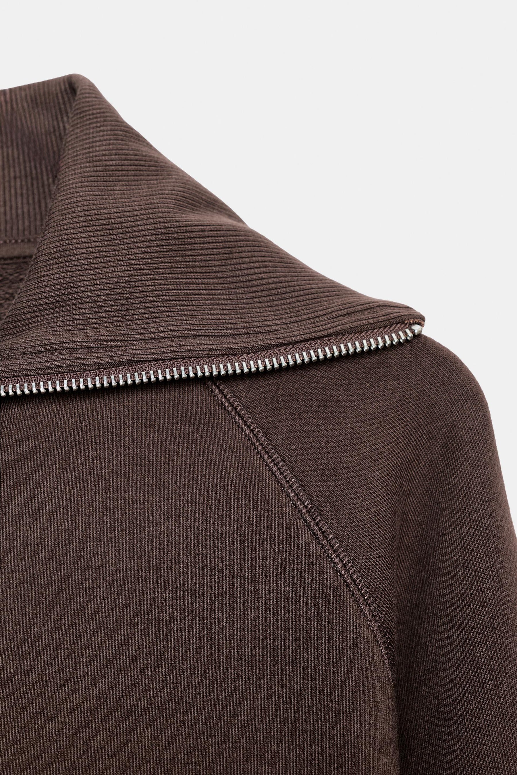 Plüschjacke mit Reißverschluss