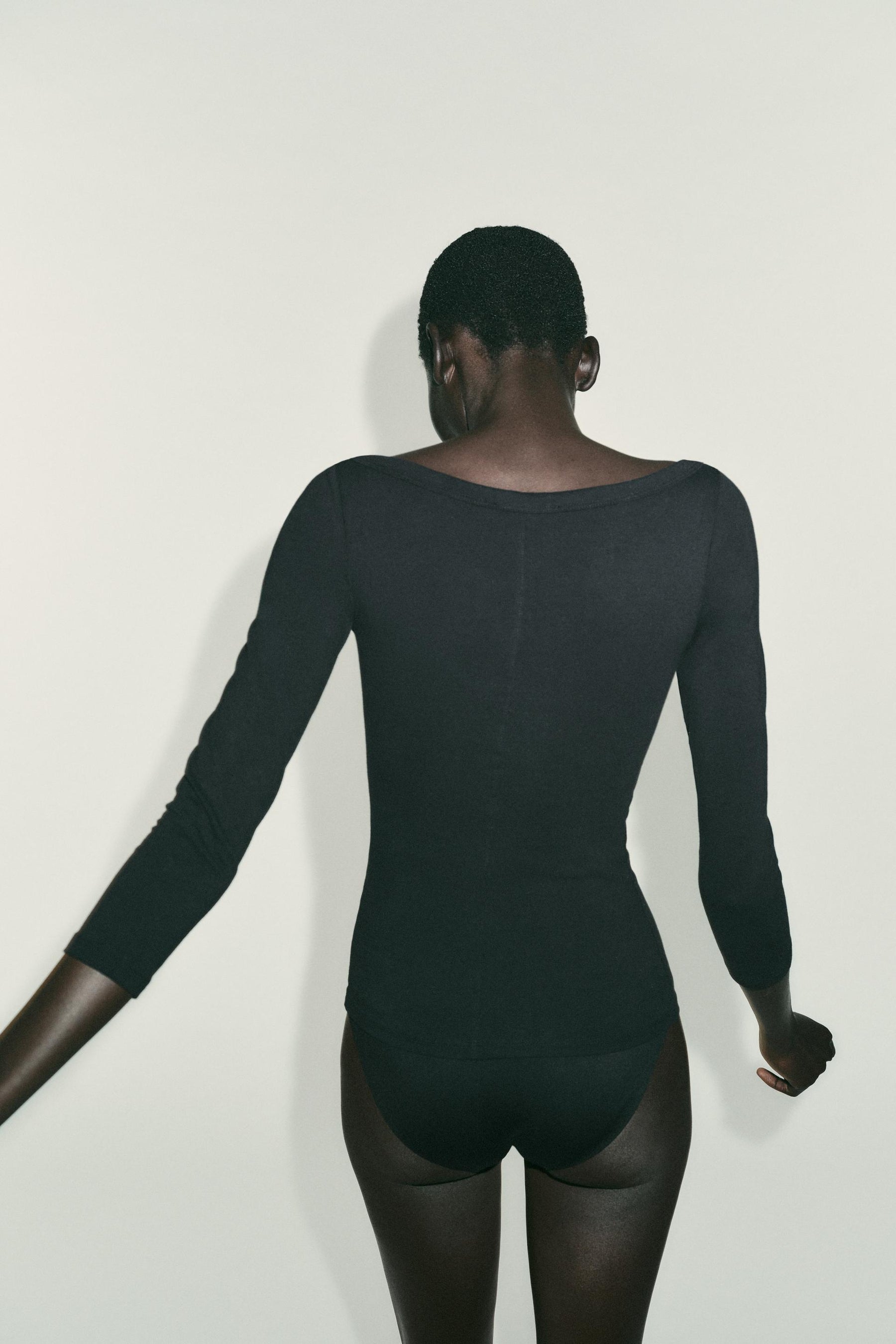 T-Shirt mit Bootsausschnitt