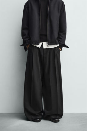 WIDE-LEG PLEATED TROUSERS - Image 2