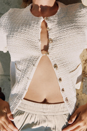 RUFFLED KNIT CARDIGAN - Image 4