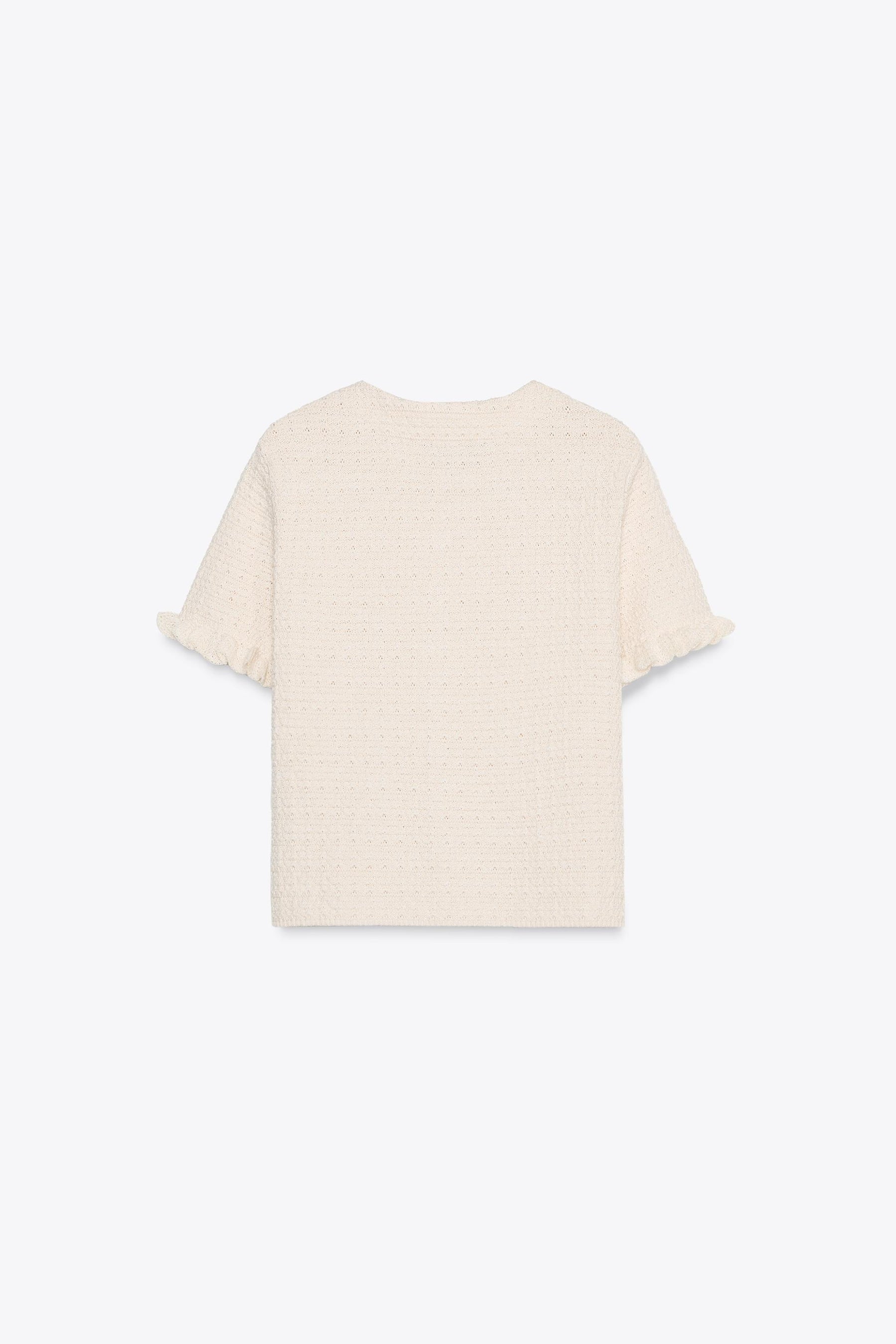 RUFFLED KNIT CARDIGAN - Image 5