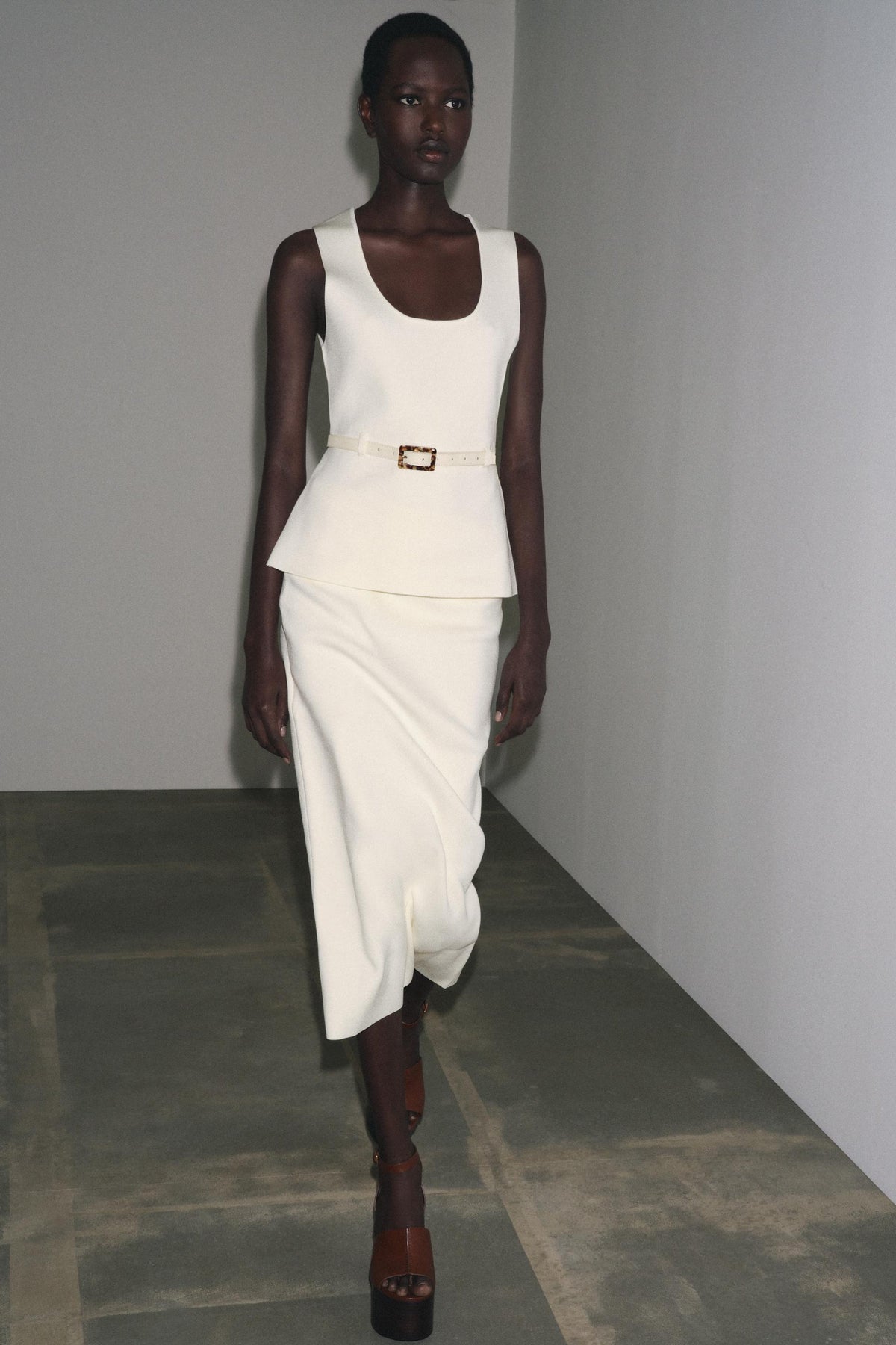 KNIT MIDI SKIRT - Image 1