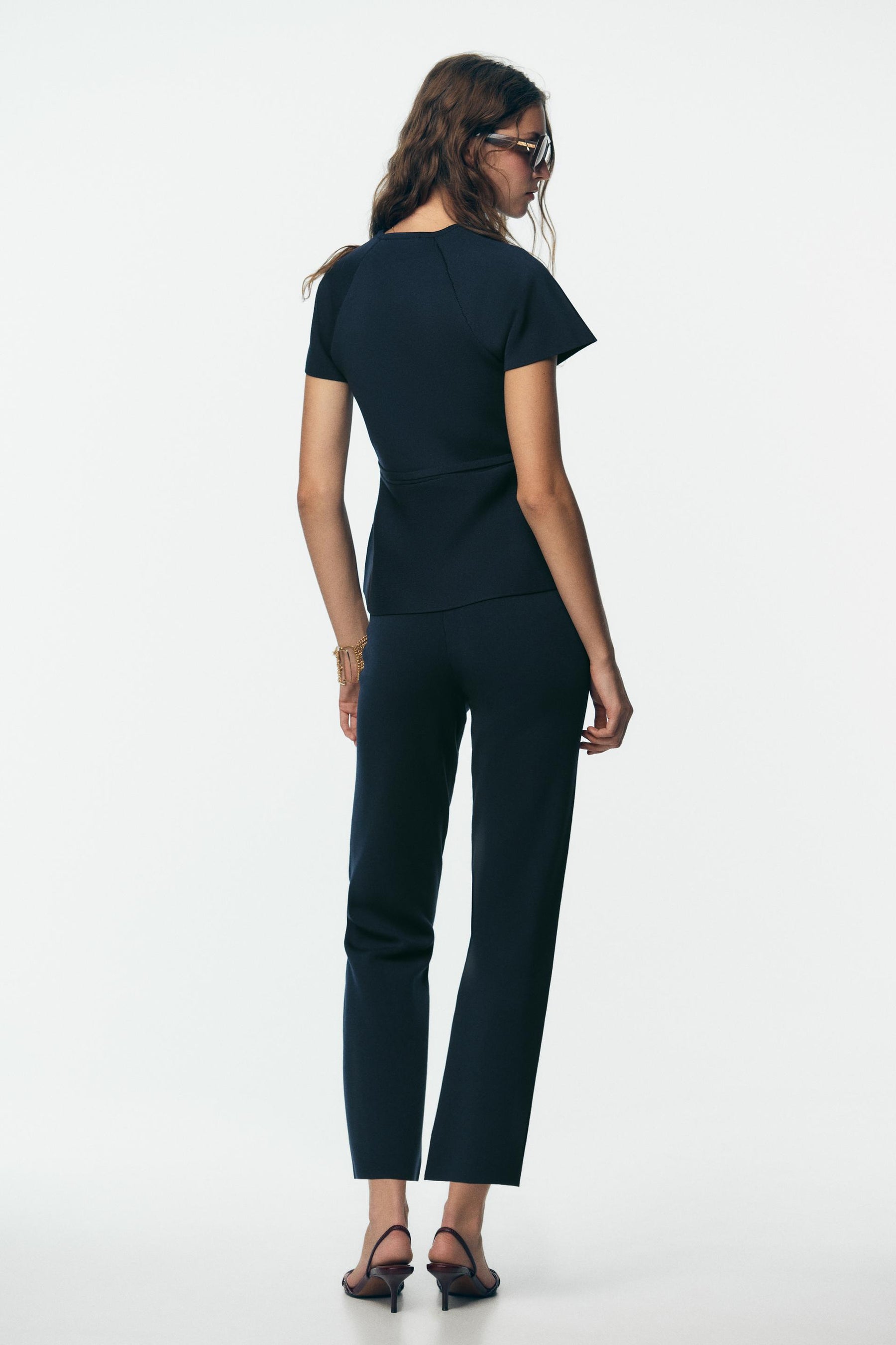 STRAIGHT FIT KNIT TROUSERS - Image 3