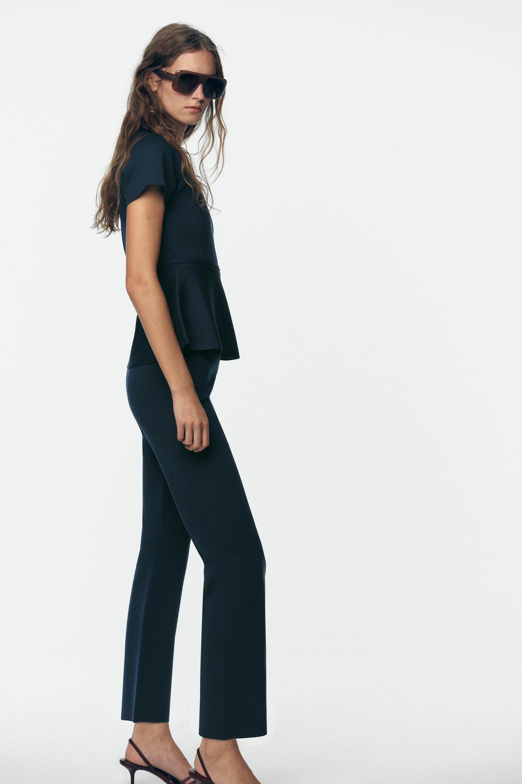 STRAIGHT FIT KNIT TROUSERS - Image 4