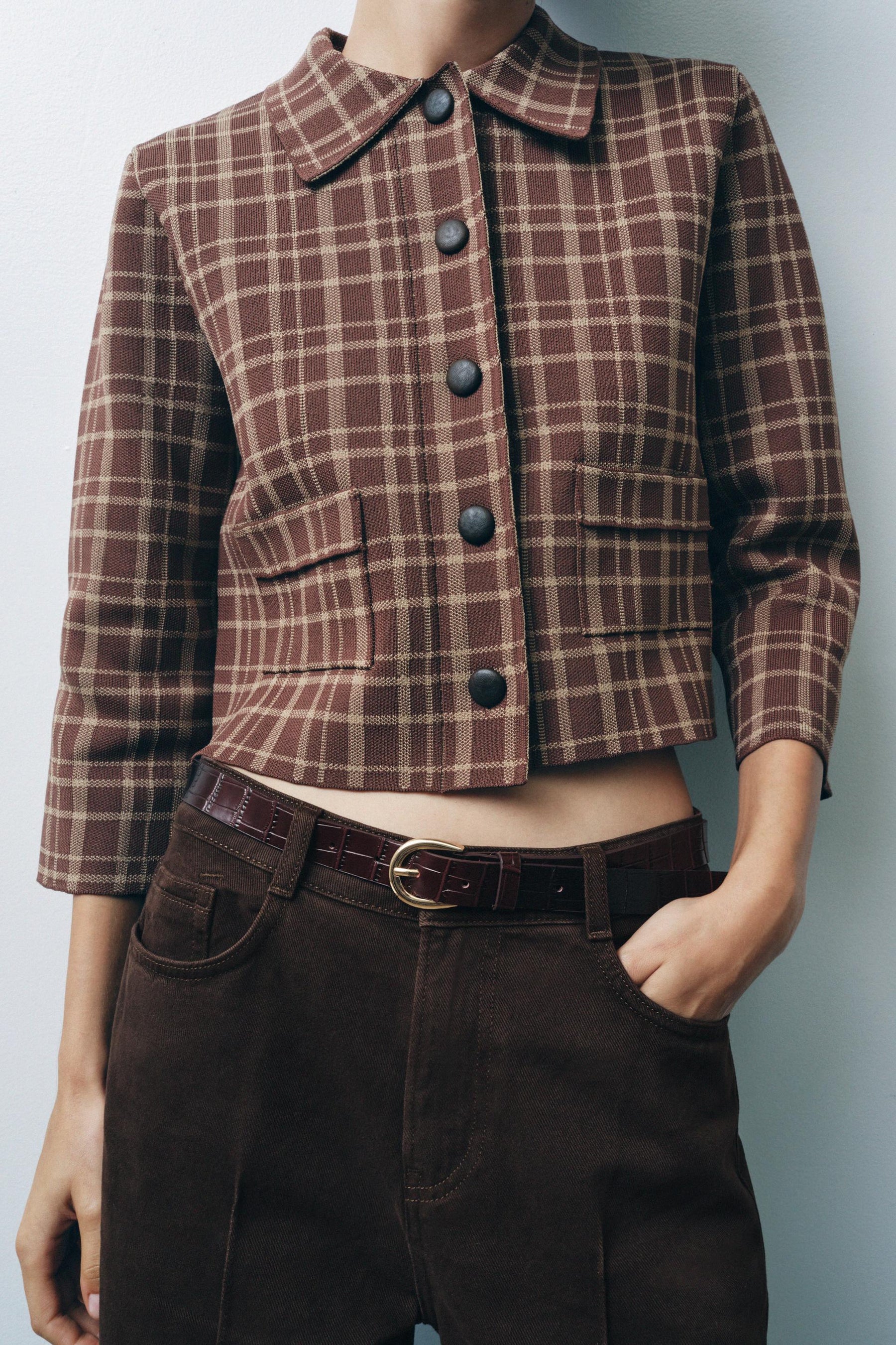 CHECK CARDIGAN - Image 5