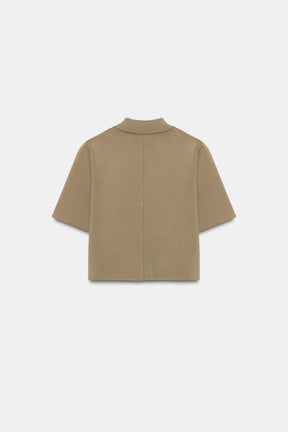 SHORT SLEEVE KNIT CARDIGAN - Image 6