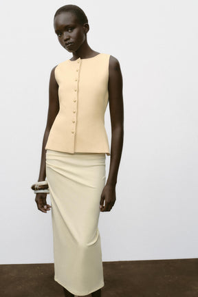 BUTTONED KNIT WAISTCOAT - Image 4