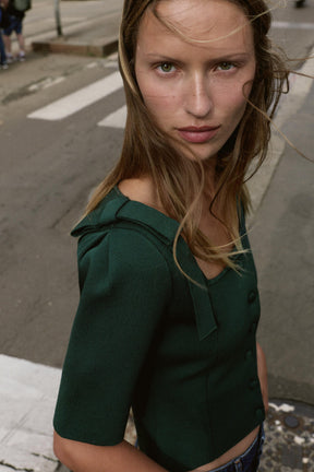 Cardigan mit Schulterbändern