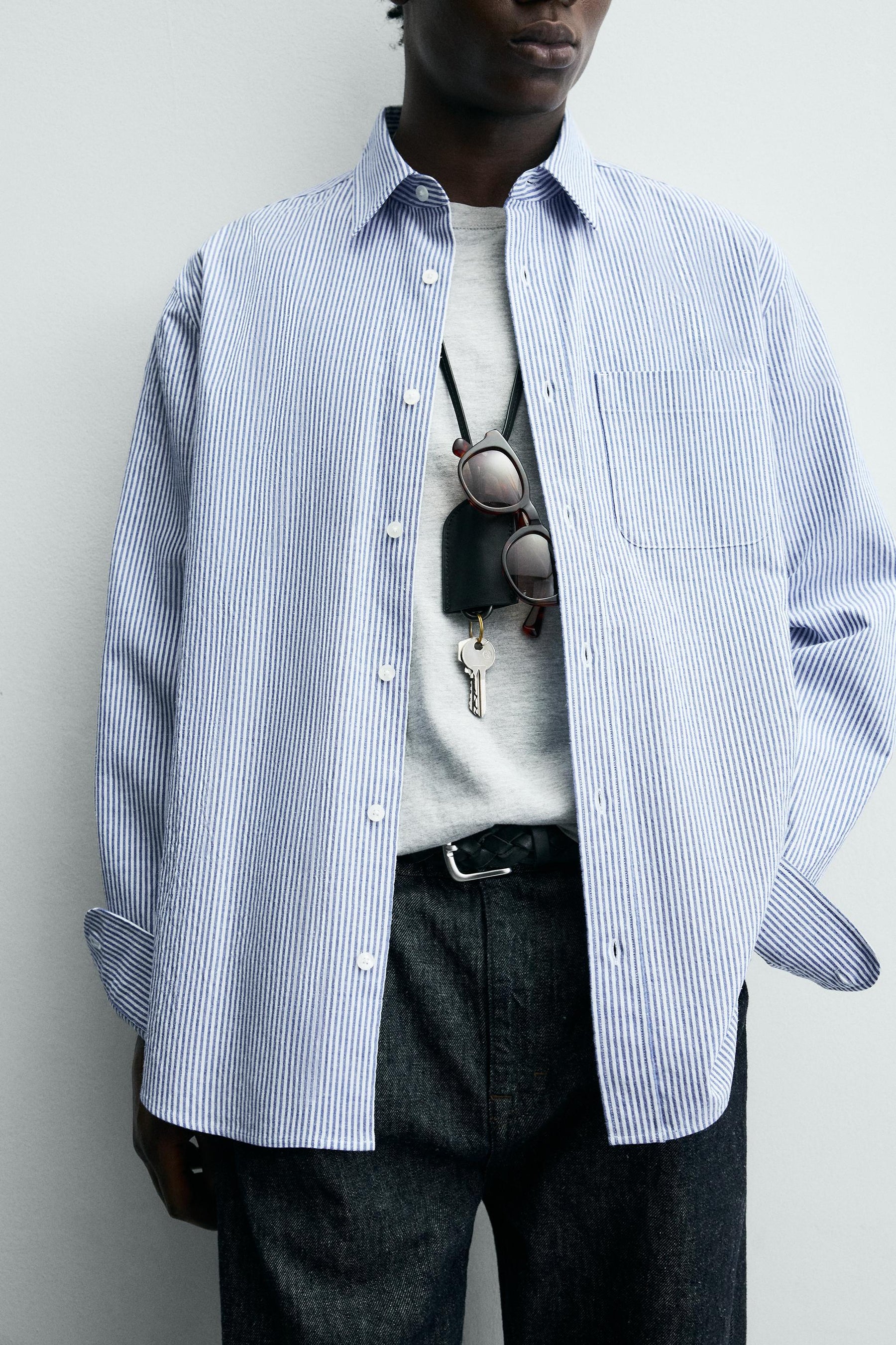 Striped Wrinkle Shirt