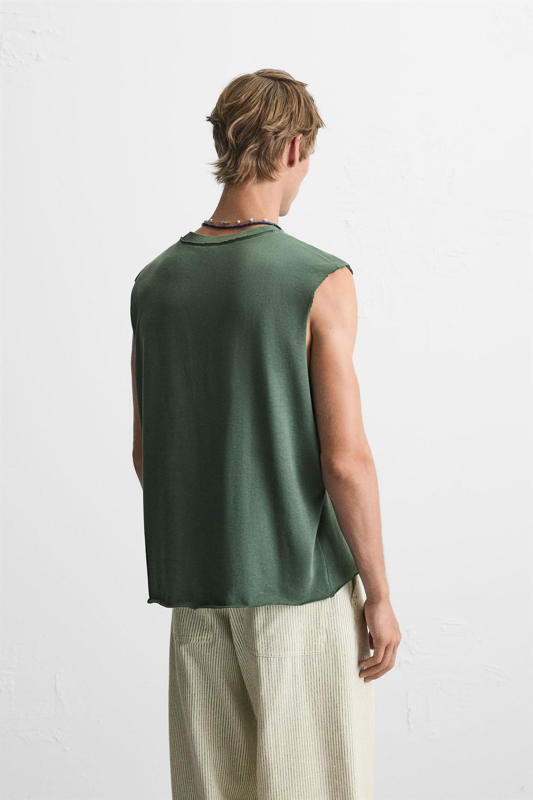 IRREGULAR KNIT TANK TOP - Image 3